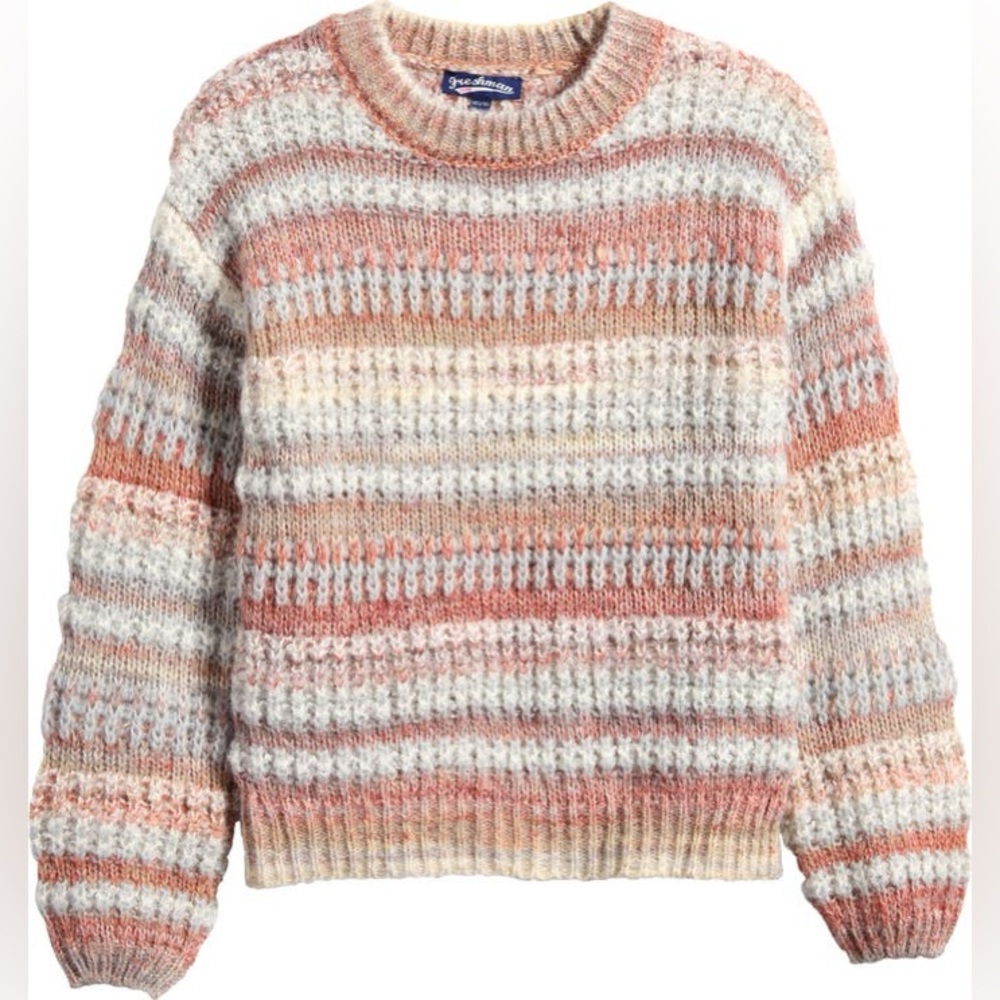 Girls size M “Festival Stripe” Sweater. Super soft! Brand new in package.